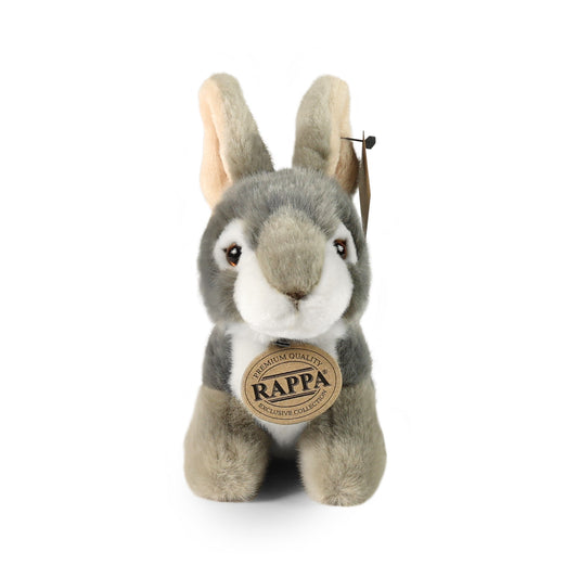 Plush gray rabbit 16 cm