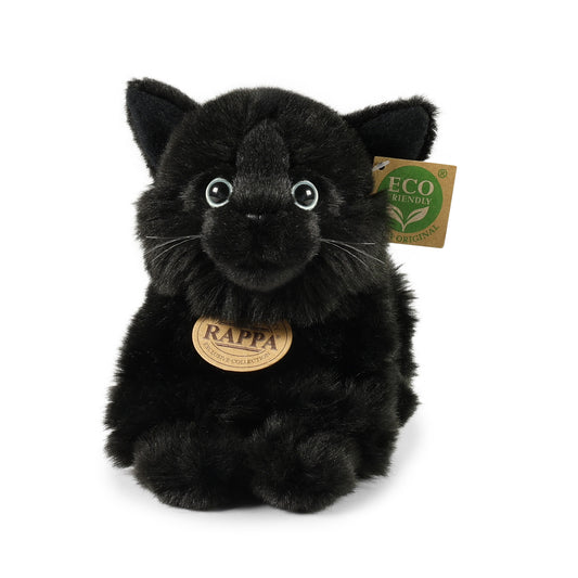 Plush black cat 22 cm