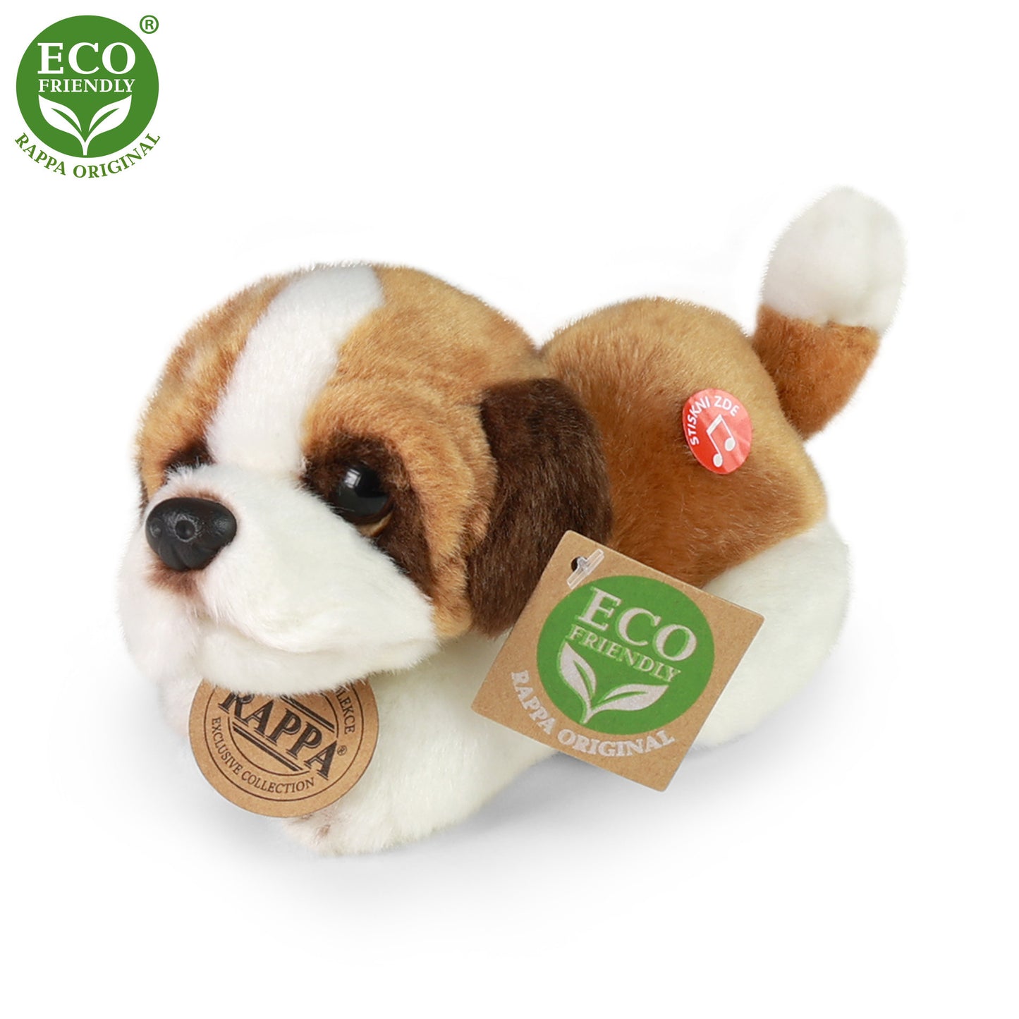 Plush dogs with sound asst. 15 cm