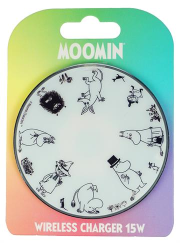 Moomin Wireless Charger Black and white 15W