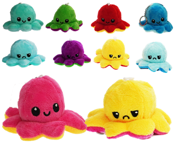 Mood Octopus Plush 10cm Plush Clip