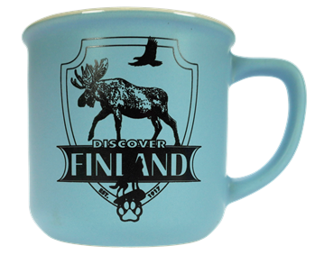 Discover Finland Mug Blue FIN