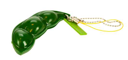 Fidget Squeezy Pea Pod Keychain