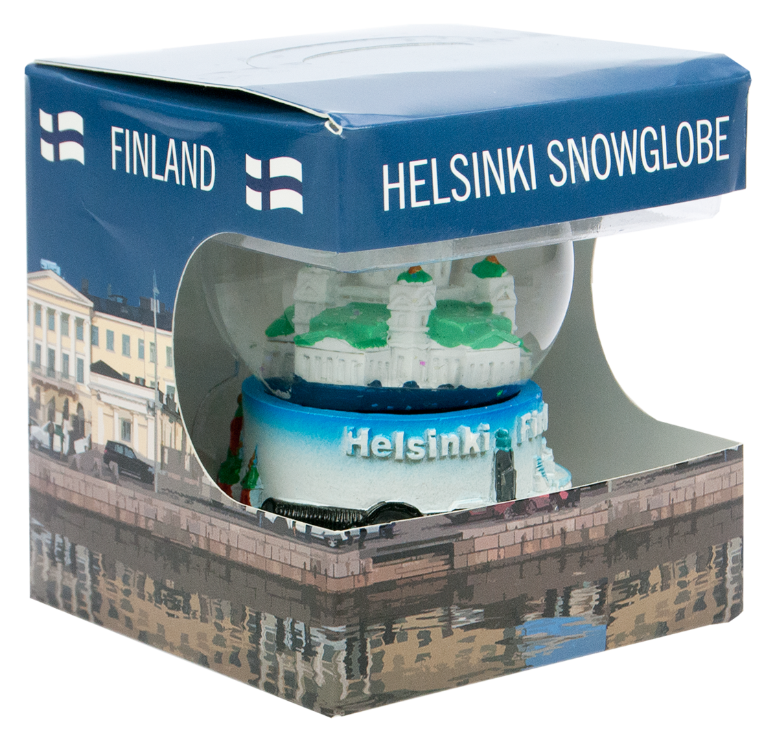 Helsinki lumihiutalepallo 6 cm HEL FIN