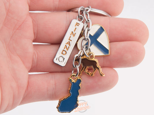 Finland Pendant Keychain FIN
