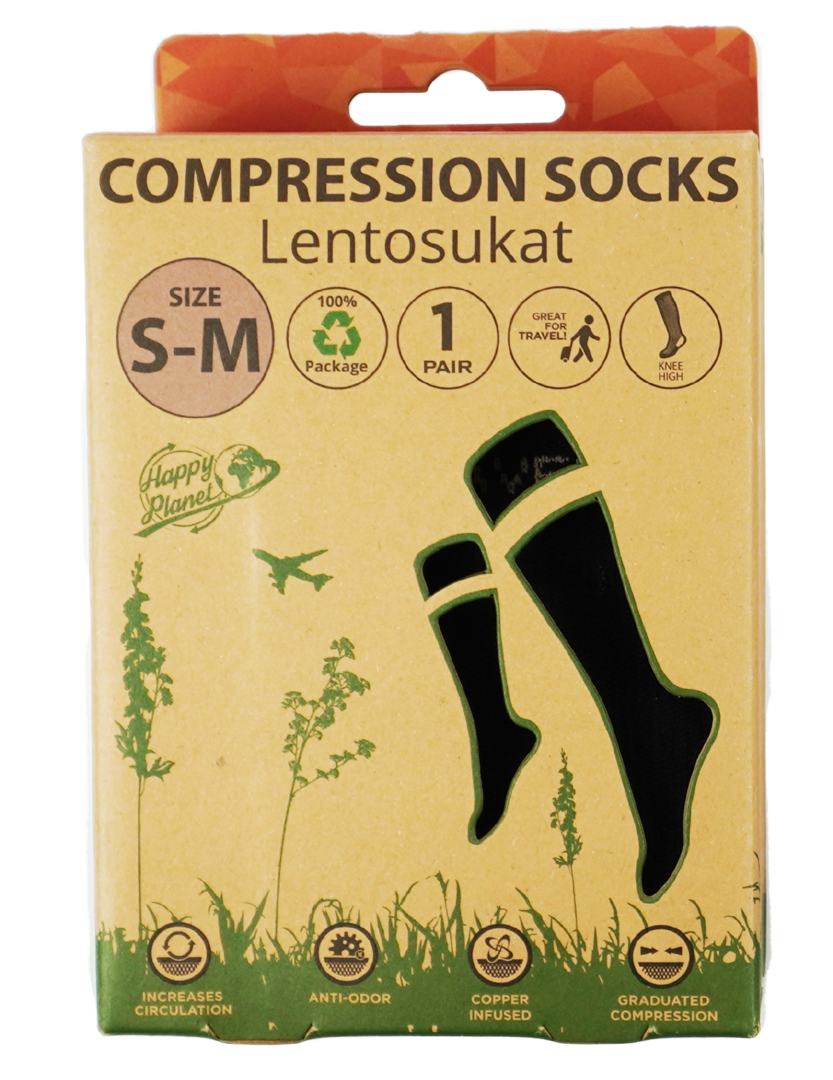 Lentosukat S-M -Koko