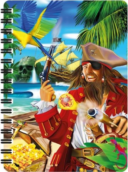 3D LiveLife Jotters - Pirate Island