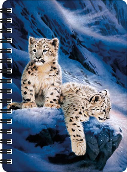 3D LiveLife Jotters - Snow Leopard Cubs