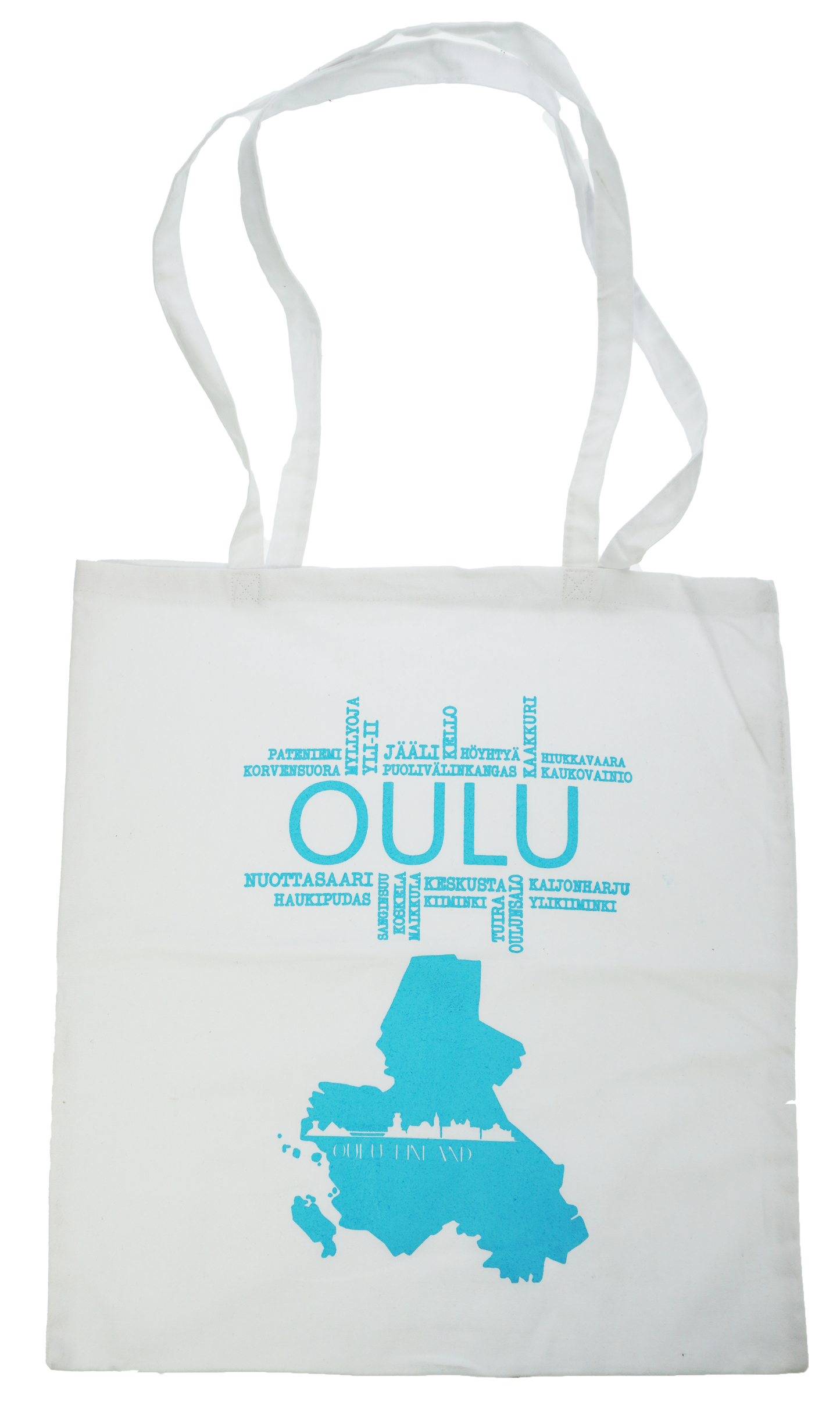 Oulu Kotiseutu Kangaskassi turkoosi