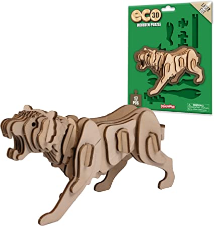 Eco 3D Wooden Puzzle - Tiger