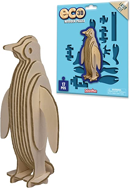 Eco 3D Wooden Puzzle - Penguin