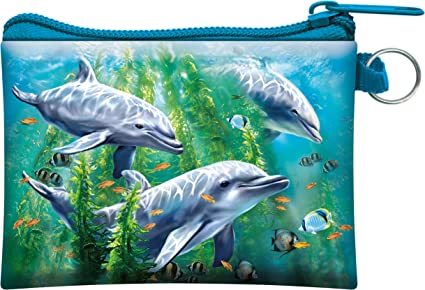 3D LiveLife Coin Purse - Dolphin Kelp Bed