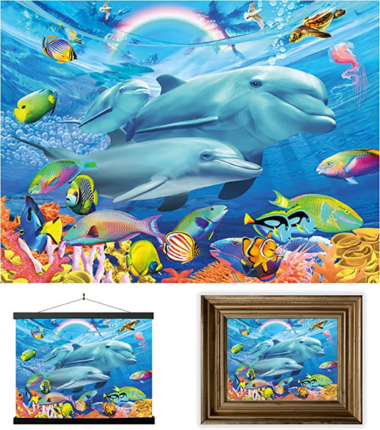 3D LiveLife Pictures - Dolphin Family