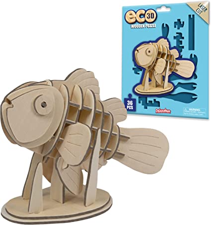 Eco 3D Wooden Puzzle - Clown Fish