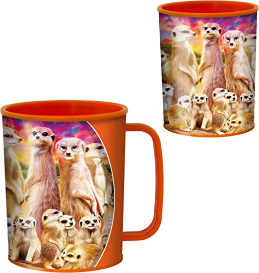 3D LiveLife Cups - Cool Meerkats