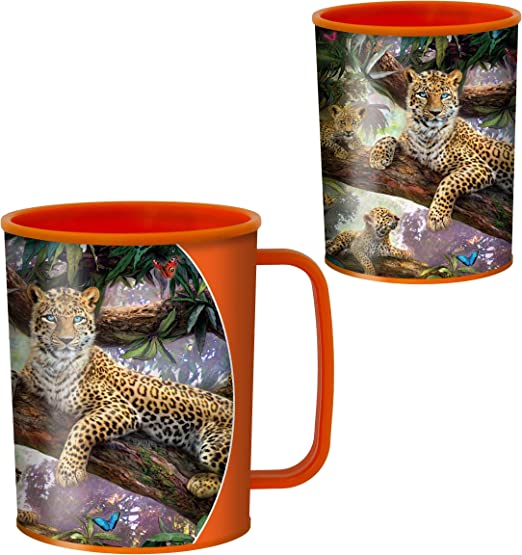 3D LiveLife Cups - Treetop Leopards