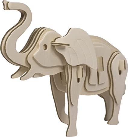 Eco 3D Wooden Puzzle - Elephant
