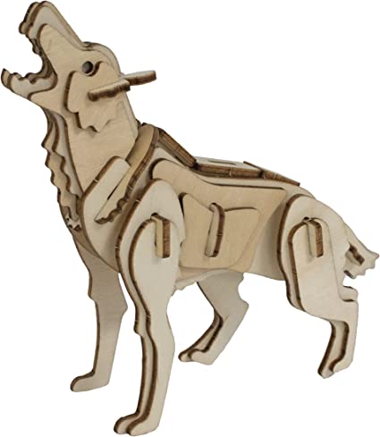 Eco 3D Wooden Puzzle - Wolf