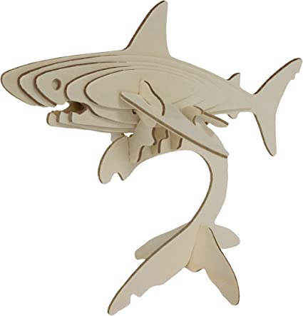Eco 3D Wooden Puzzle - Shark