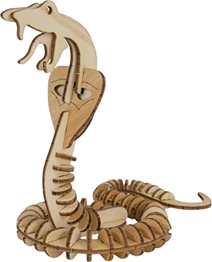 Eco 3D Wooden Puzzle - Snake