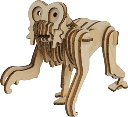 Eco 3D Wooden Puzzle - Monkey