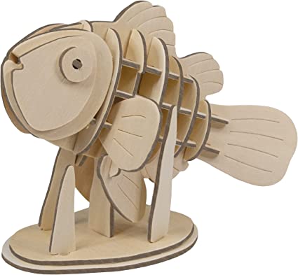 Eco 3D Wooden Puzzle - Clown Fish