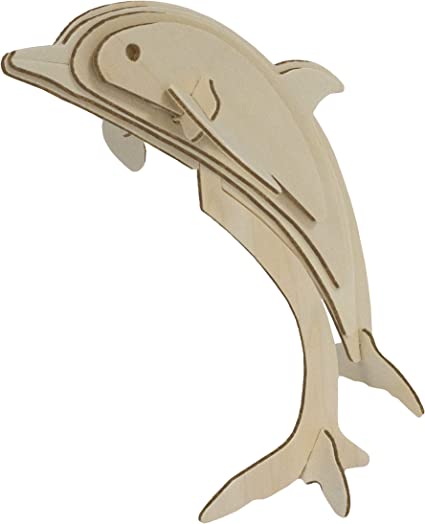 Eco 3D Wooden Puzzle - Dolphin