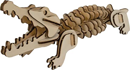 Eco 3D Wooden Puzzle - Alligator