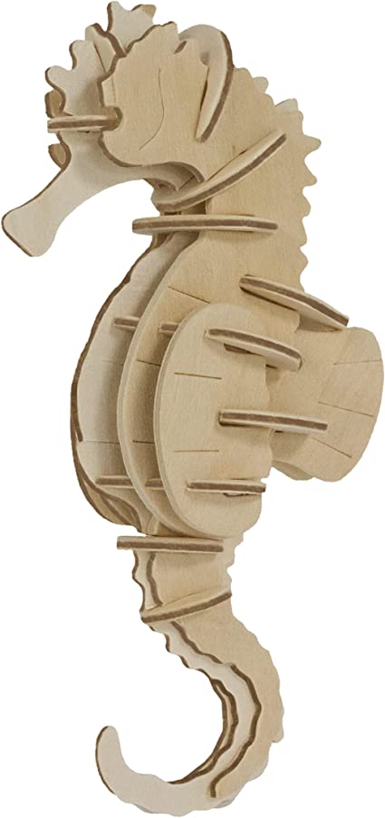 Eco 3D Wooden Puzzle - Sea Horse