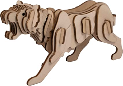 Eco 3D Wooden Puzzle - Tiger