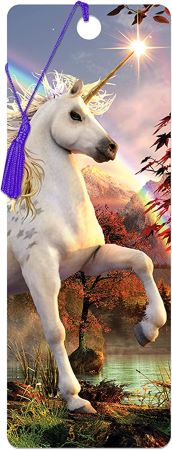 3D LiveLife Bookmarks - Unicorn Evening Star
