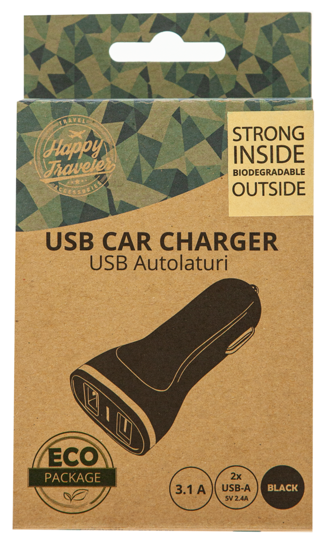 Autolaturi 2x 2.4A USB-A paikalla