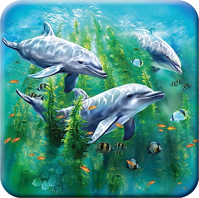 3D LiveLife Coasters - Dolphin Kelp Bed