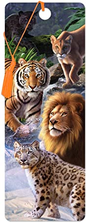 3D LiveLife Bookmarks - Big Cats Expedition