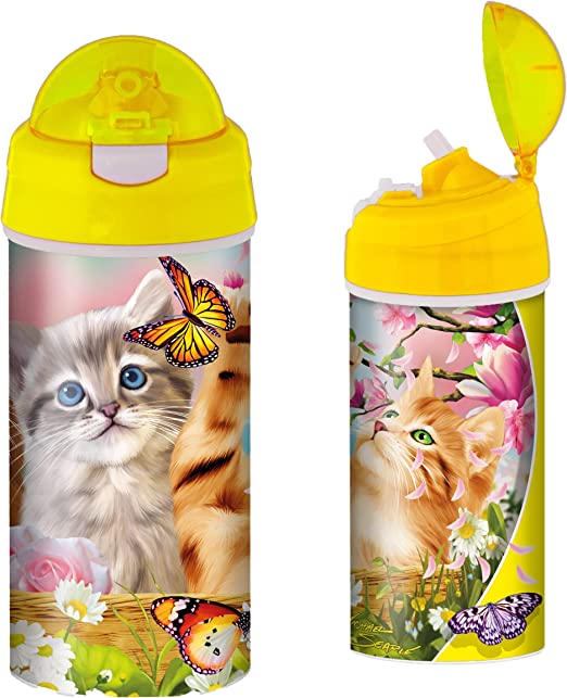 3D LiveLife Drinking Bottles - Kitten Fun Time