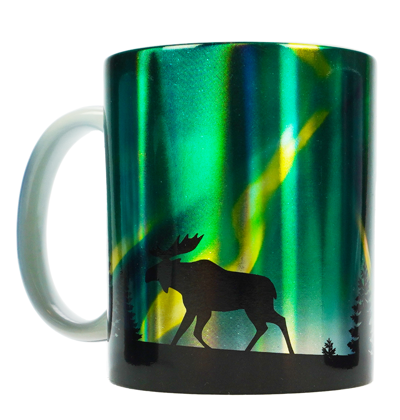 Aurora Borealis muki vihreä