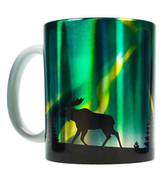 Aurora Borealis Mug green
