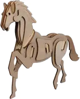 Eco 3D Wooden Puzzle - Horse