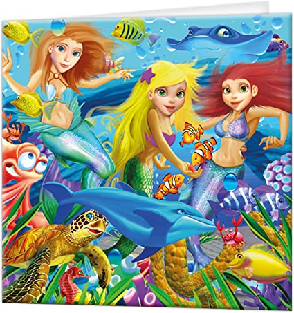 3D LiveLife Greetings Cards - Mermaid Magic