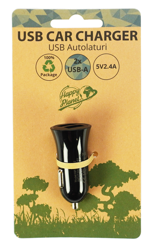 Autolaturi 2x 2.4A USB-A paikalla