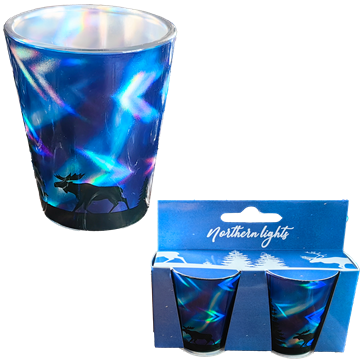 Aurora Borealis snapsilasi sininen (2-pack)