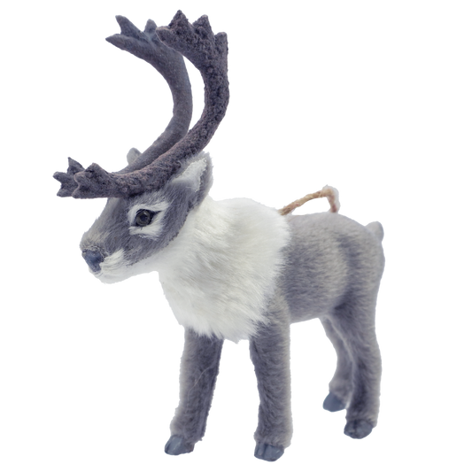 Reindeer Ornament Grey