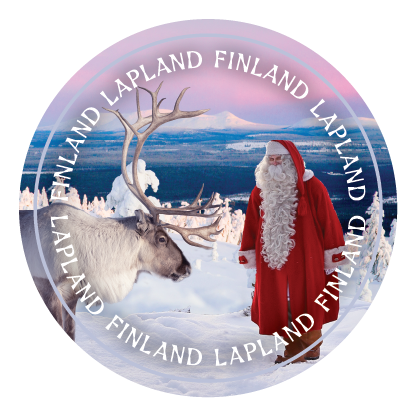 Santa Claus and Reindeer Coin 3,2 cm LAP FIN