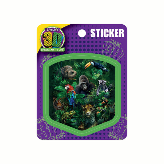 3D LiveLife Stickers - Jungle Pals