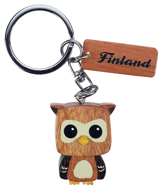 Pöllö Kuutiopää Puuavaimenperä FIN