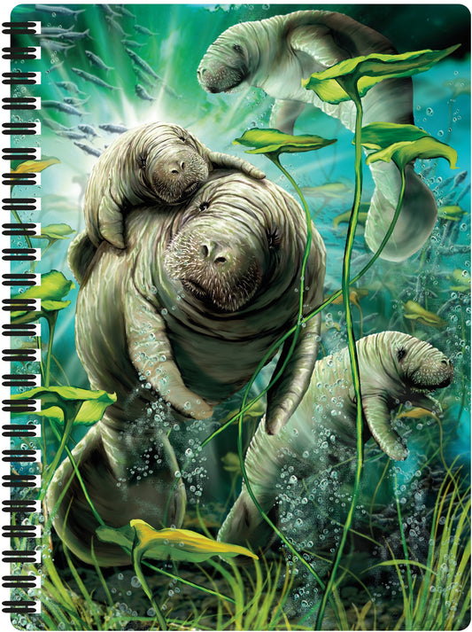 3D LiveLife Notebooks - Manatees
