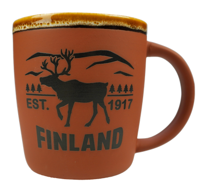 Rustic mug Finland Red FIN