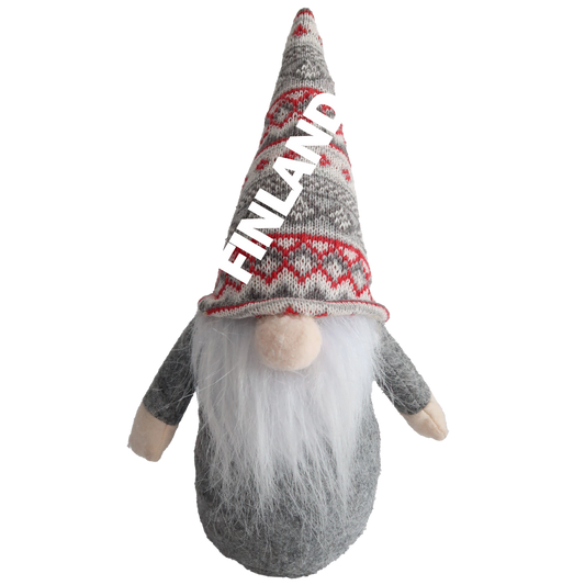 Cap Santa Fabric 30 cm  grey red FIN