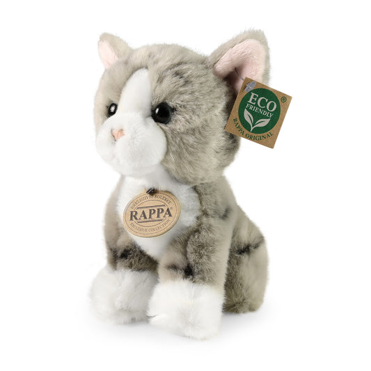 Plush grey cat 18 cm DISPLAY