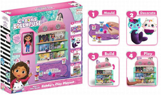 Gabbys Dollhouse Diy Clay Cats & Dollhouse Set